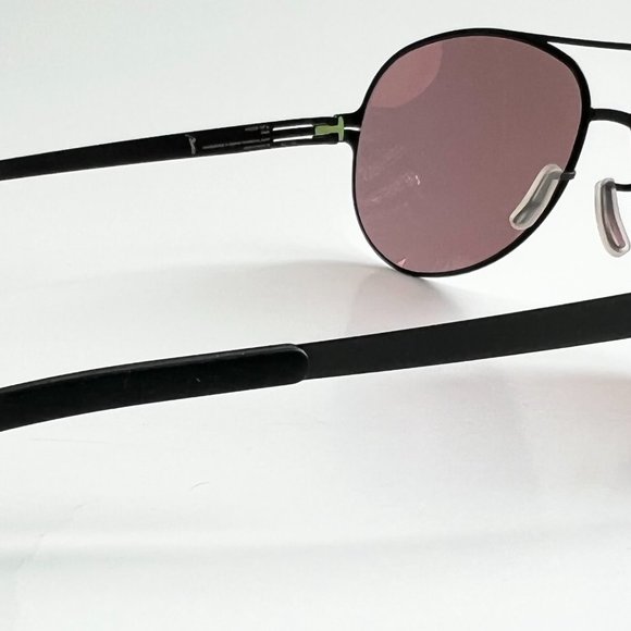 Ic! Berlin Raf S. Sunglasses Sun Glasses Aviator Unisex Frame NEW Black Copper - Picture 4 of 8